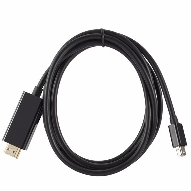 Mini DisplayPort to HDMI Cable 4K 60Hz - High-Speed Gold-Plated Adapter for MacBook, PC, Monitor - Perfect for Home Office, Gaming & Presentations