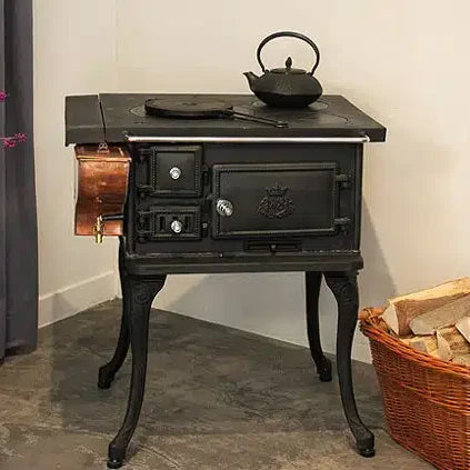 Westbo Cast Iron Wood Stove Stand - Heavy Duty & Durable Support for Fireplaces, Outdoor Camping & Home Heating