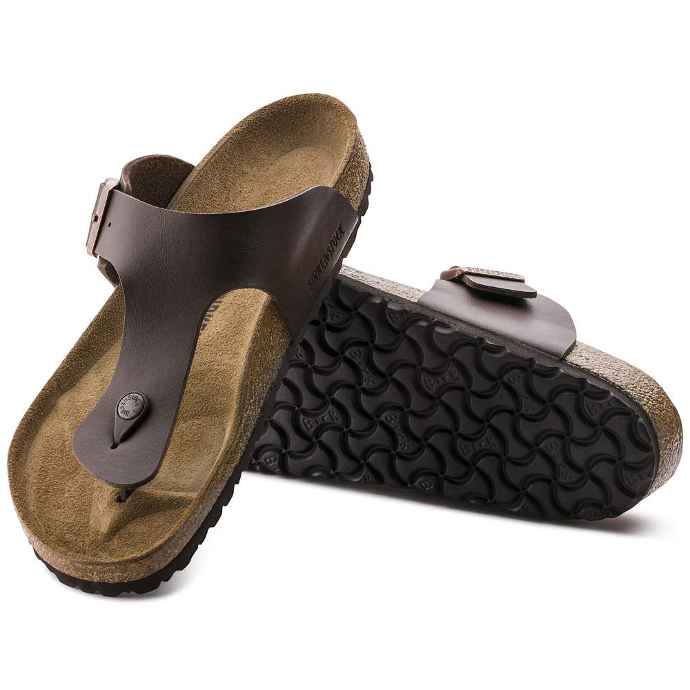 Birkenstock Women's Arizona Soft Footbed Sandals - Dark Brown Leather - Size 11-11.5 | Comfortable Arch Support for Walking, Travel & Everyday Wear