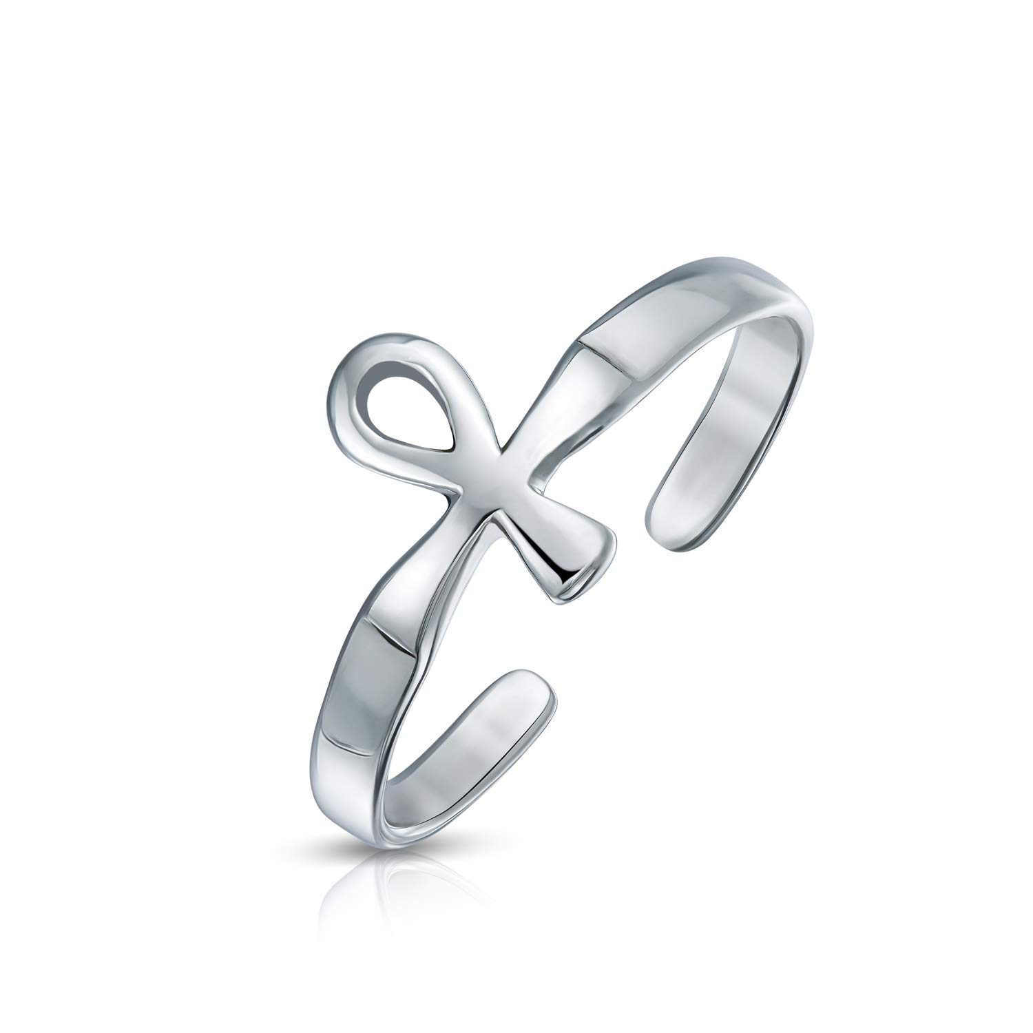 Ankh Cross Earrings for Women - .925 Sterling Silver Egyptian Drop Dangle Leverback Stud Earrings - Religious Jewelry & Christian Symbol of Life - Perfect for Church, Weddings, and Everyday Fashion