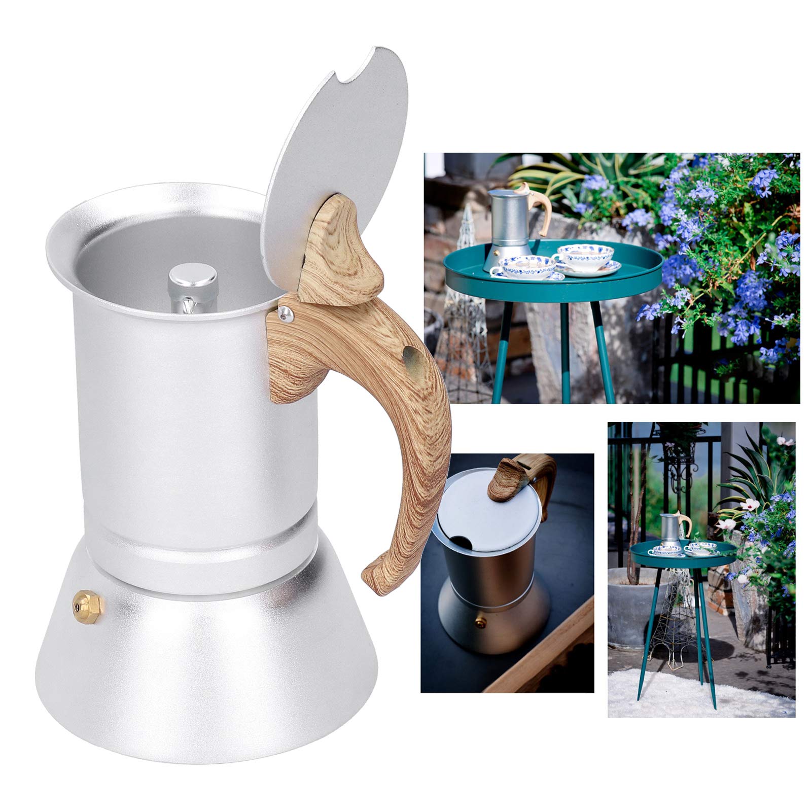 Italian Moka Pot - 3 Cup Stove Top Espresso Maker for Gas/Electric Stoves - Perfect for Home Coffee Brewing