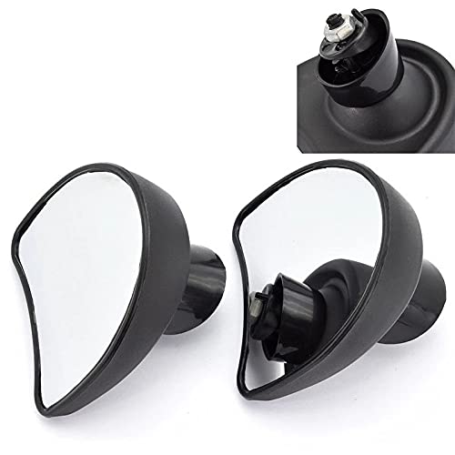 Harley Touring FLH Ultra Limited FLHTK Street Glide FLHX Electra Glide FLHT FLHTCU Rearview Fairing Side Mirrors (1996-2013) - Black - Durable Fairing Mount Rear View Mirrors for Enhanced Safety & Style on Long Rides