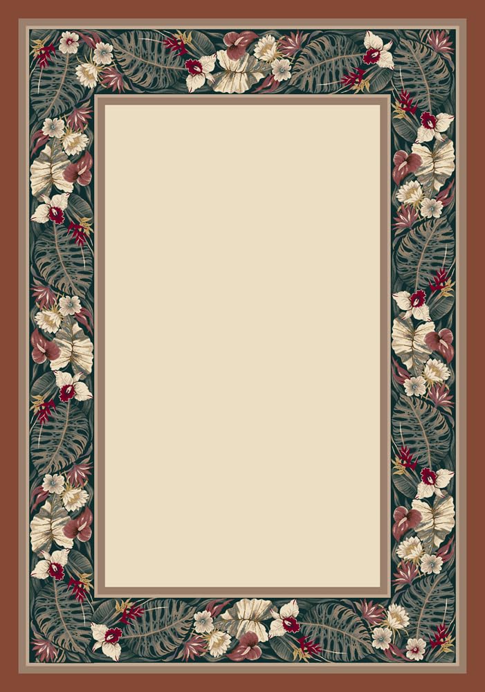 Opal Coral Tropical Forest Rug 2'1