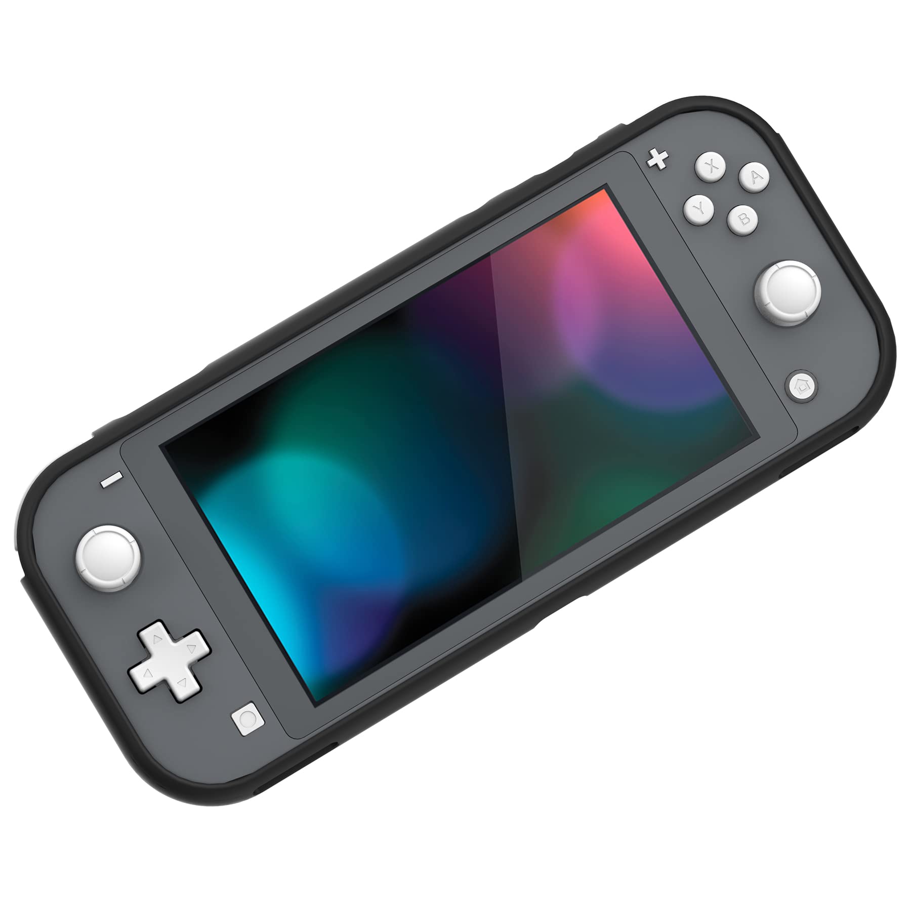 PlayVital Purple Galaxy Custom Protective Case for Nintendo Switch Lite - Soft TPU Slim Shockproof Cover with Anti-Slip Grip | Perfect for Gaming, Travel & Everyday Use
