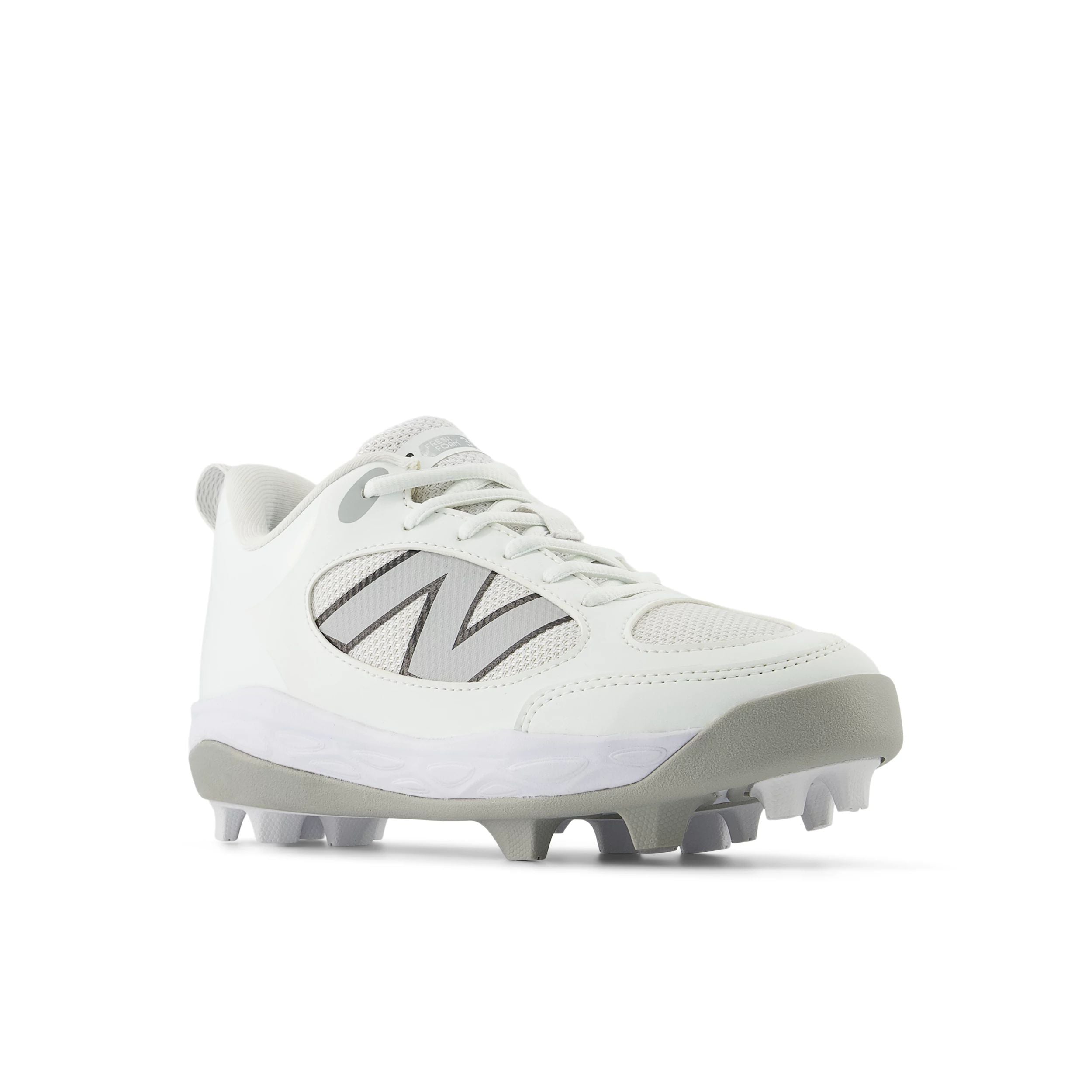 New Balance 3000v7 White Youth Baseball Cleats - Lightweight Molded Cleats for Kids & Youth - Perfect for Baseball, Softball & Field Sports