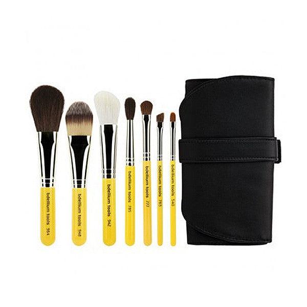 Bdellium Tools Professional Travel Brush Set - 12 Piece Makeup Brush Kit for On-The-Go Beauty, Perfect for Travel, Gym & Touch-Ups | Vegan & Cruelty-Free