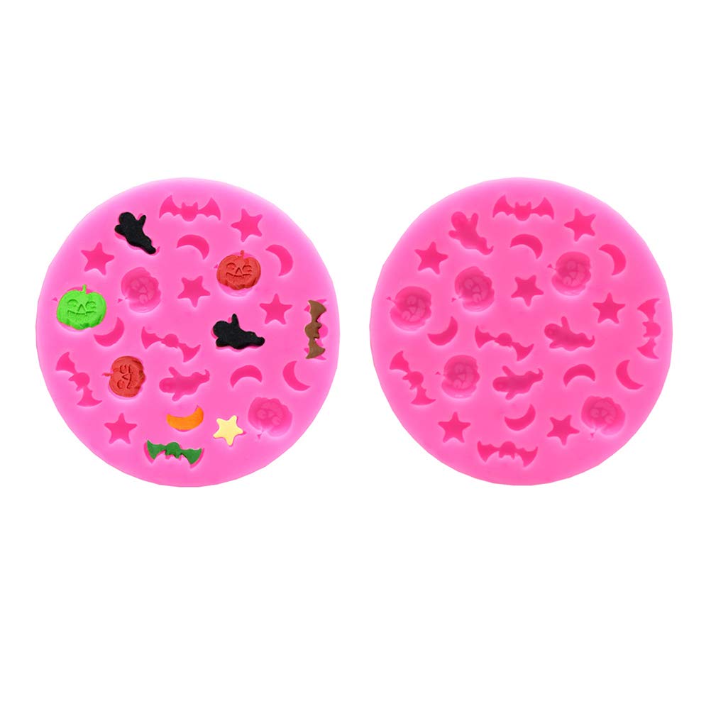 2Pcs Silicone Moon Cake Molds for Gelatin, Cakesicles & Cheese - Halloween Baking Tools | Perfect for DIY Desserts, Party Treats & Holiday Baking