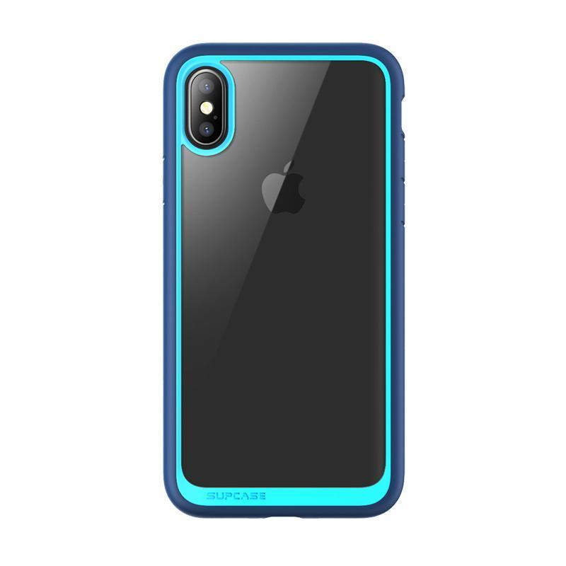 iPhone XS Max Case - Unicorn Beetle Style Slim Clear Protective Cover in Blue | Shockproof & Scratch Resistant for Everyday Use & Outdoor Activities