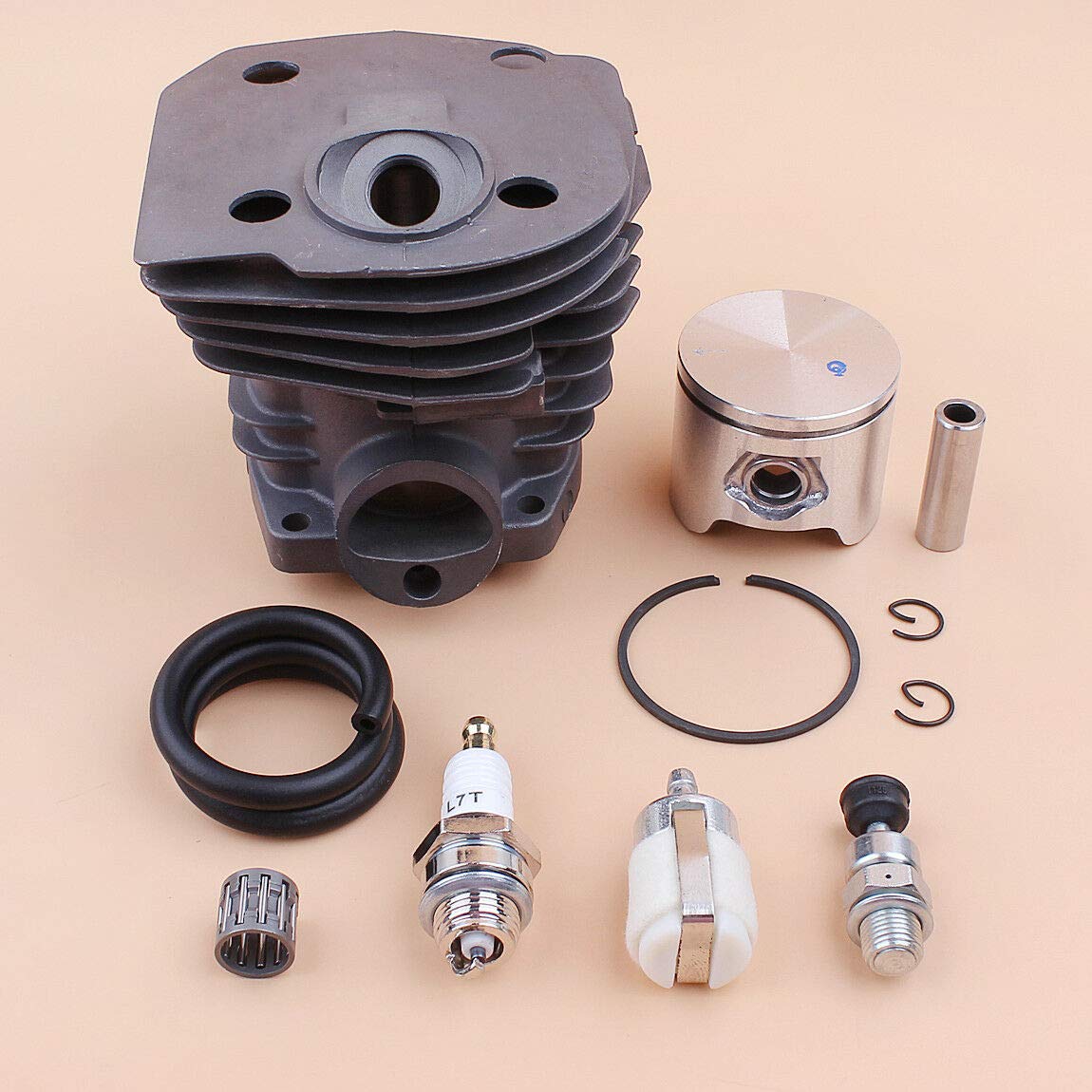 Jonsered 2149 Turbo 2150 2152 Chainsaw 44mm Cylinder Kit Replacement Parts - 49.4Cc Engine Repair Kit for Professional Wood Cutting & Forestry Work