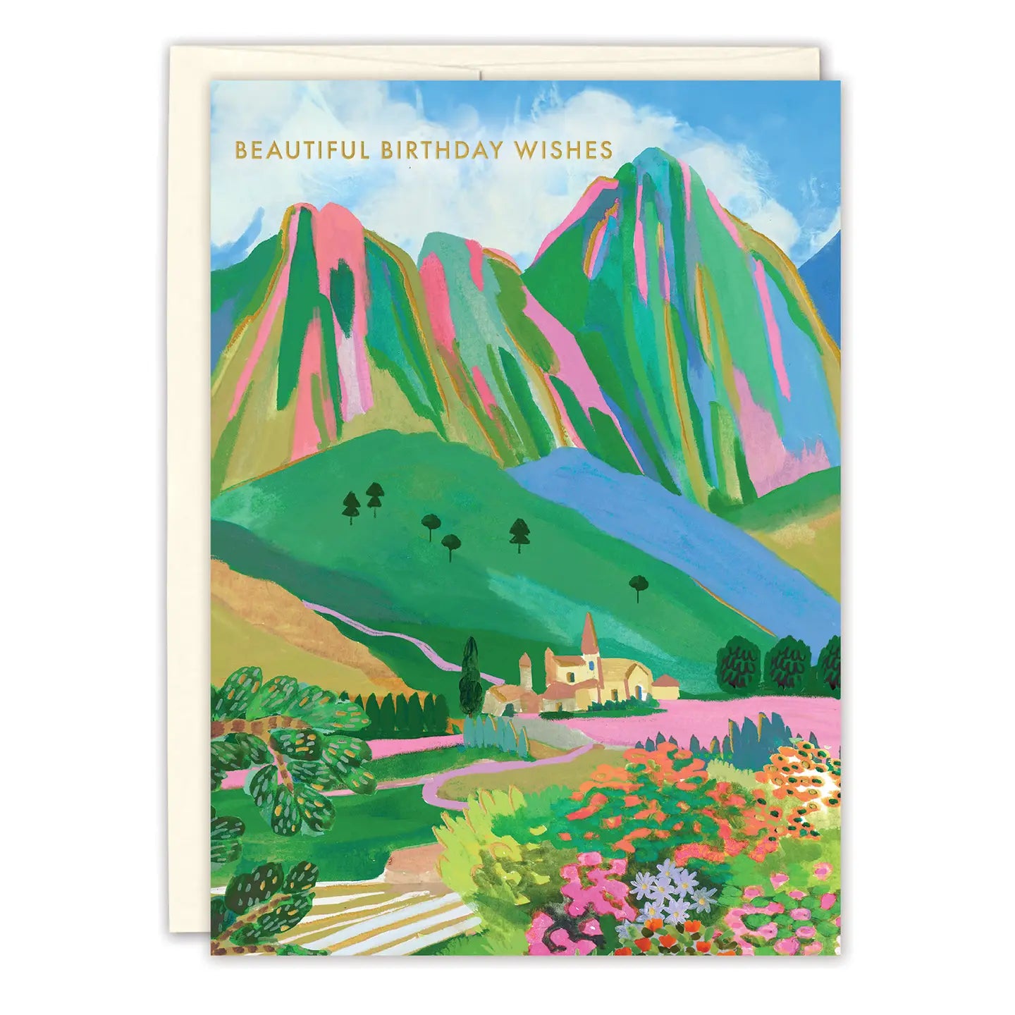 Beautiful Wishes Dolomites Birthday Card - Elegant Greeting Card for Birthdays, Anniversaries & Special Occasions | Perfect Gift for Friends & Family