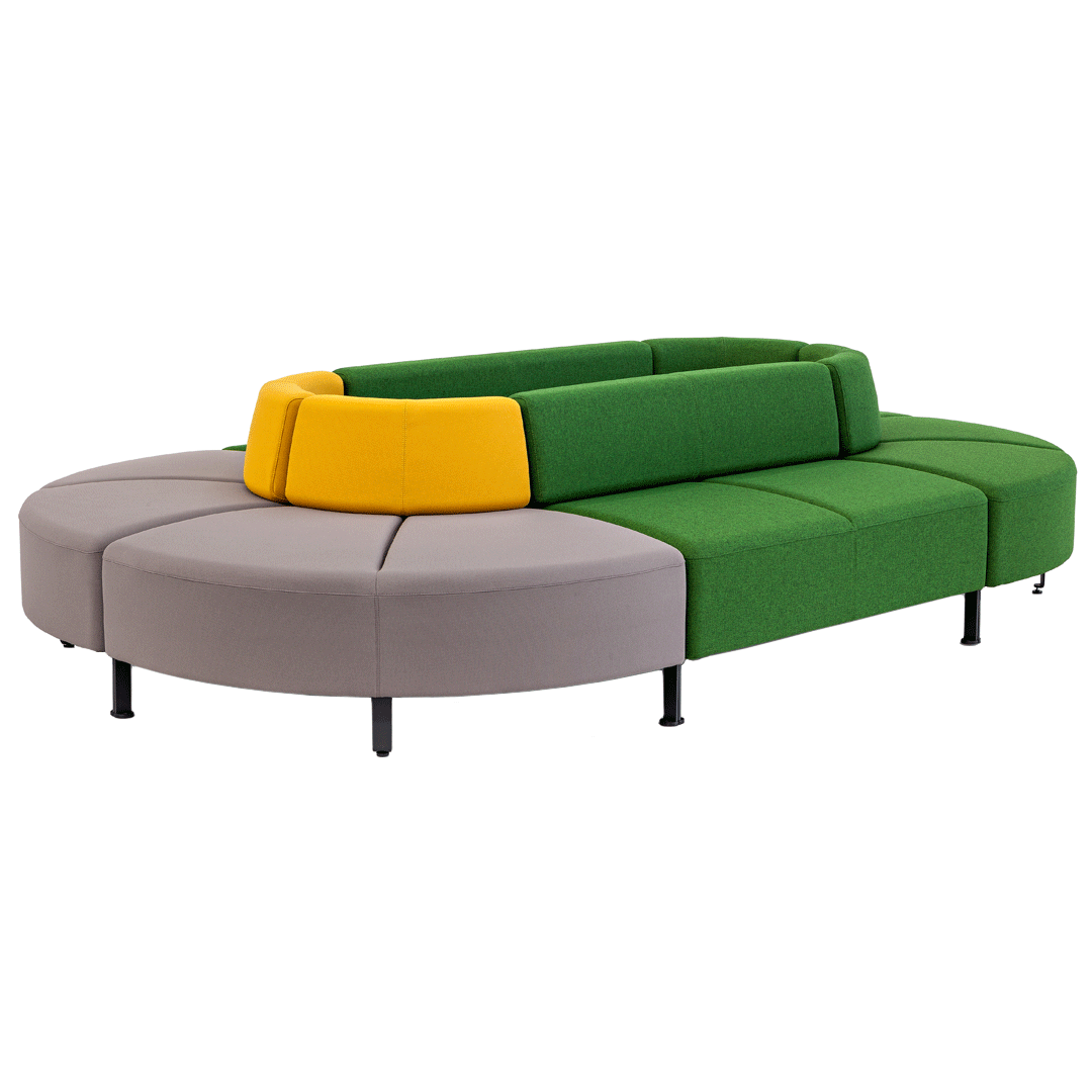 Modular Sofa System - Bend Series 20 | Contemporary Sectional Couch for Living Room, Lounge & Office Spaces | Customizable Modern Furniture for Home Decor