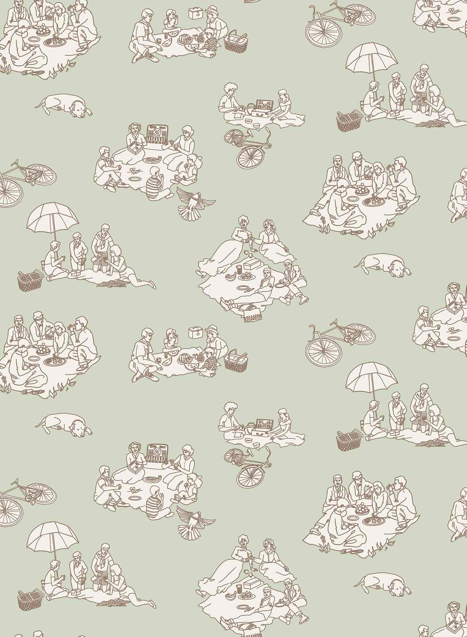 La Fontaine Wallpaper - Premium Peel and Stick Wallpaper for Home Decor | Perfect for Living Rooms, Bedrooms & Nursery