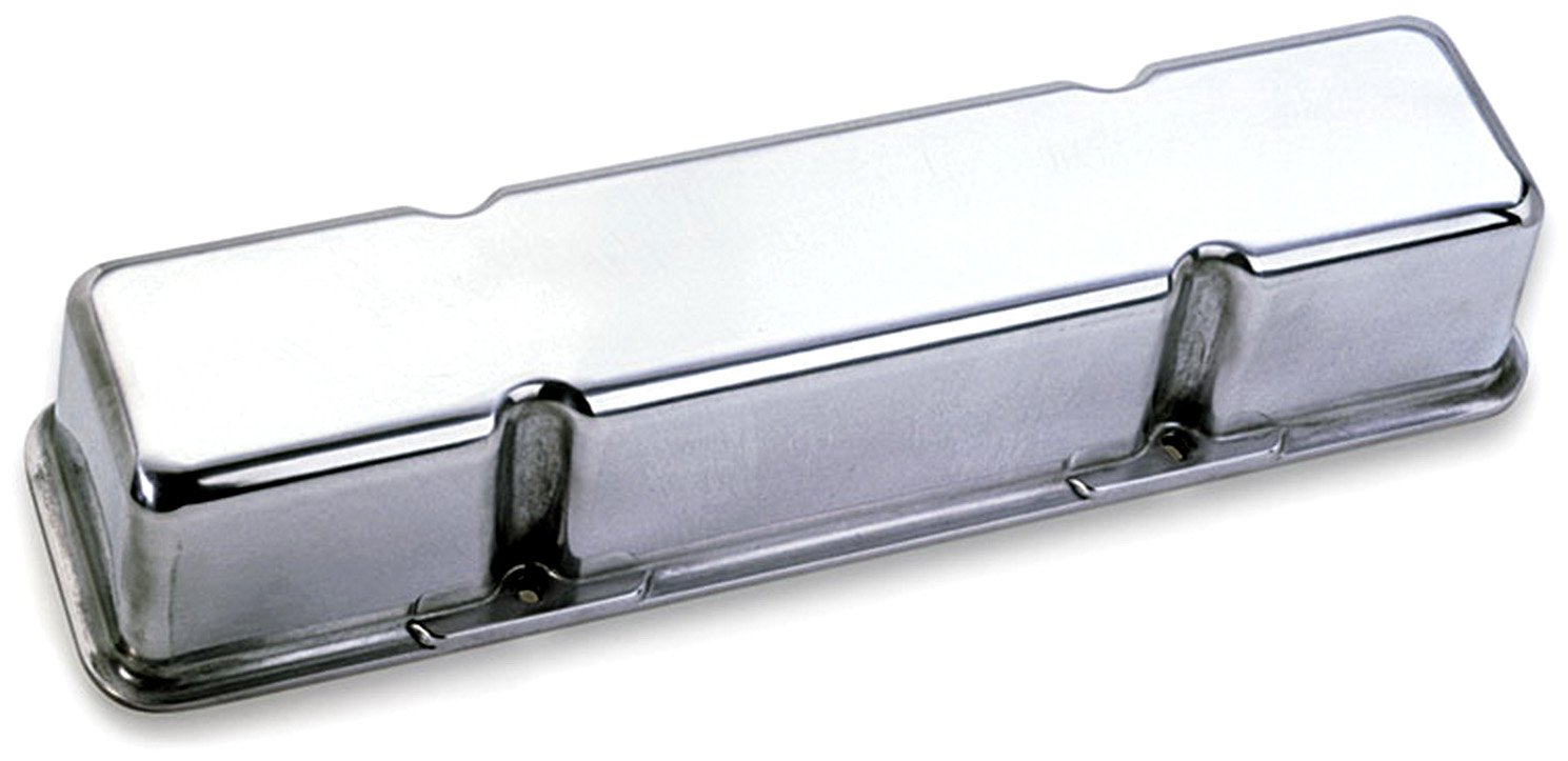 Moroso 68405 Aluminum Valve Covers for Small Block Chevy - High Performance Engine Upgrade for Racing & Street Cars