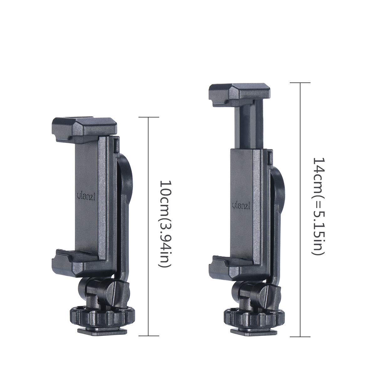 ULANZI ST-06S Flexible Phone Tripod Mount with Dual Cold Shoe Mount - Compatible with iPhone, Samsung, Canon, Nikon DSLR - Perfect for Photography, Vlogging & Live Streaming - Holds Microphone & LED Light for DJI Ronin SC Stabilizers