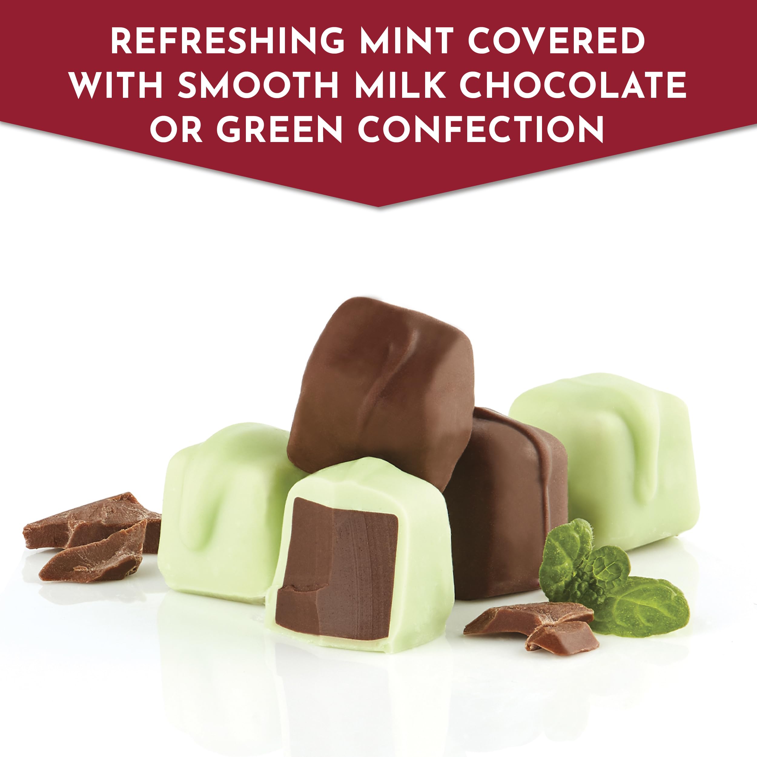 Fannie May Milk Chocolate Mint Meltaways - 11.5 oz Chocolate Gift Box for Holidays, Birthdays & Corporate Gifting | Premium Gourmet Chocolate Treats for Parties, Desserts & Sweet Gifts