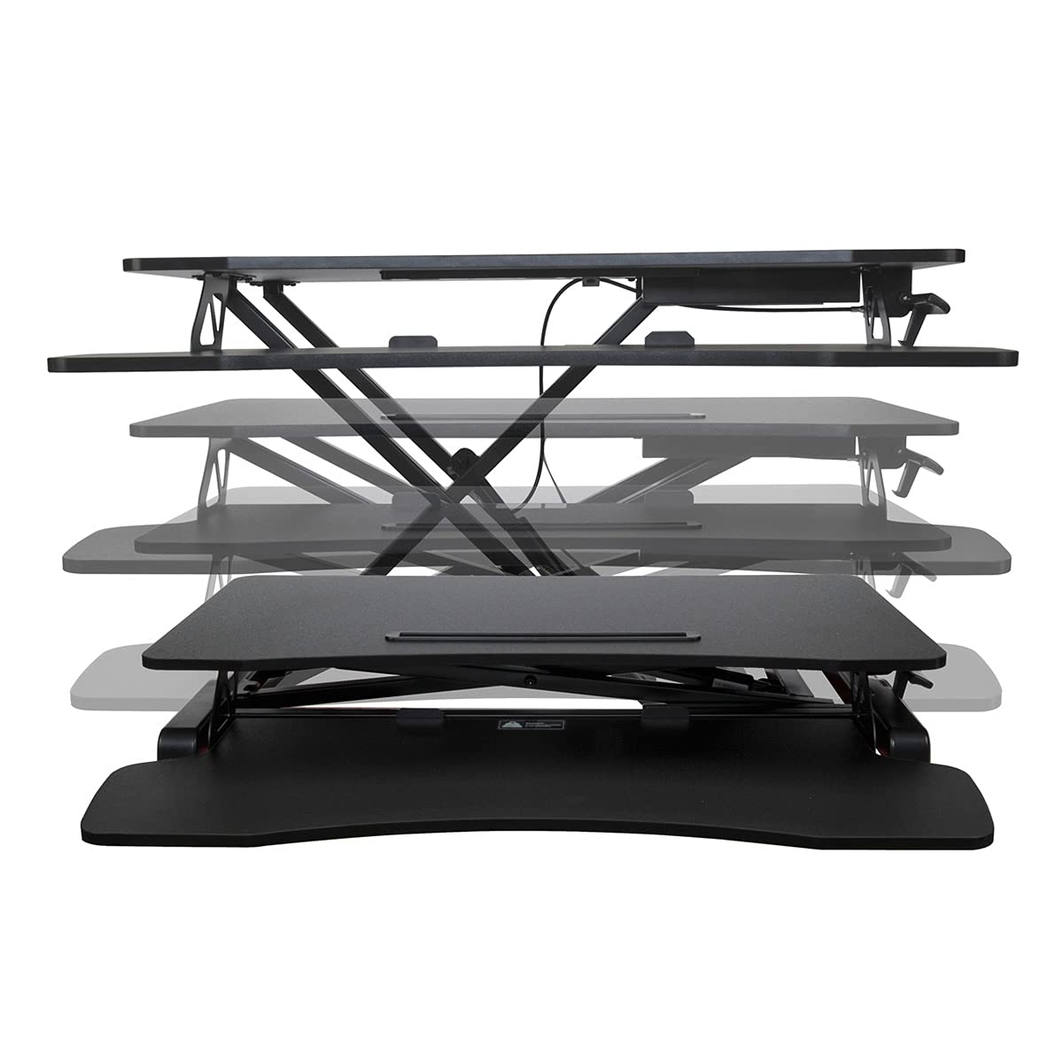 Royal SD320 Height Adjustable Standing Desk with Keyboard Tray - Ergonomic Home & Office Workstation for Comfortable Computer Use