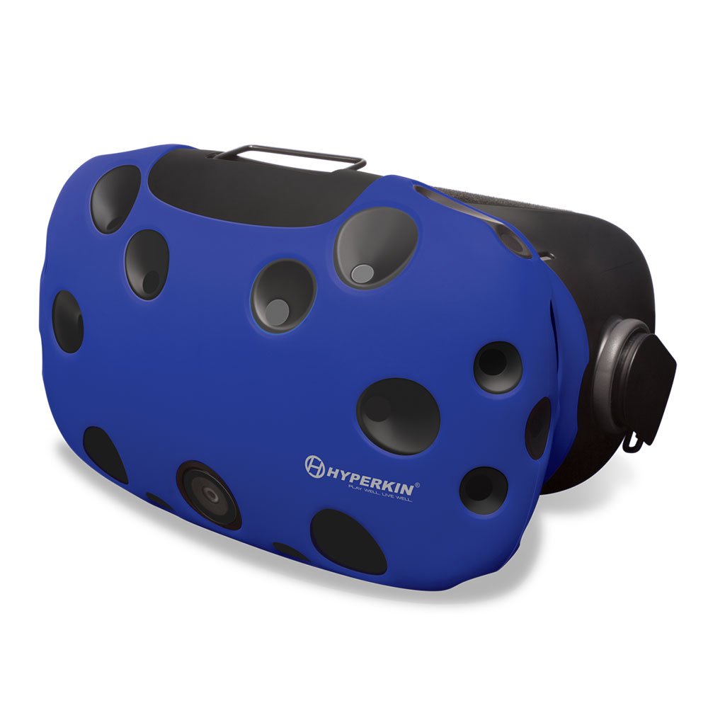 Hyperkin GelShell Silicone Skin Cover for HTC Vive VR Headset - Blue | Comfortable Protective Case for Gaming, Virtual Reality & Fitness Workouts