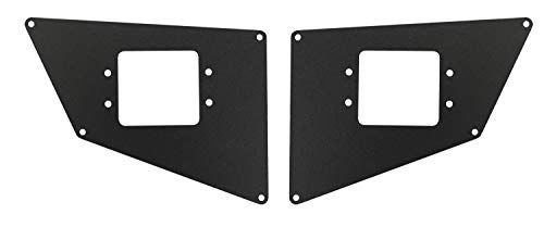 Go Rhino BR20 Light Plates - 3x3 Flush Mount Brackets for Off-Road Trucks | Textured Black Powder Coated Steel | Compatible with BR20 Rear Bumpers | Perfect for Off-Roading, Overlanding & Truck Customization