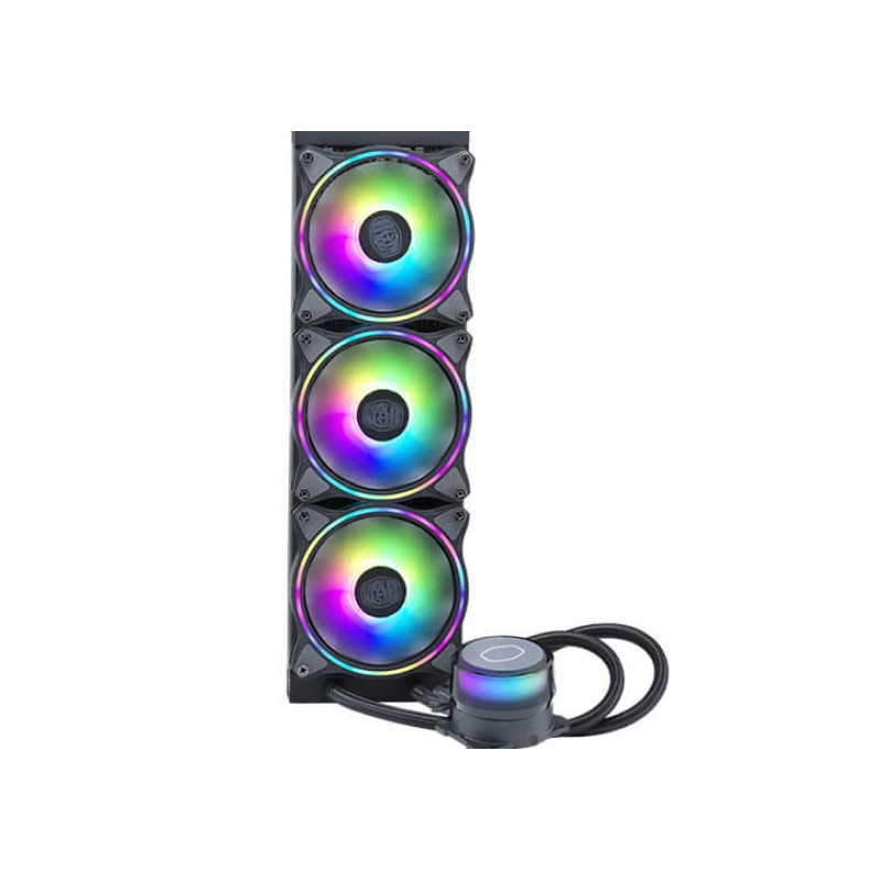 Cooler Master MLX-D36M-A18P2-R1 CM MasterLiquid ML360 Illusion ARGB CPU Liquid Cooler - 360mm Radiator, Triple 120mm ARGB Fans, Intel/AMD Compatible - Perfect for Gaming PCs, Workstations, and High-Performance Cooling