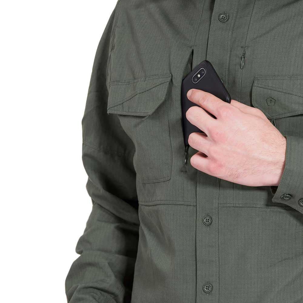 Pentagon Plato Tactical Shirt - Military Camouflage Green - Perfect for Outdoor Hunting, Airsoft & Tactical Training