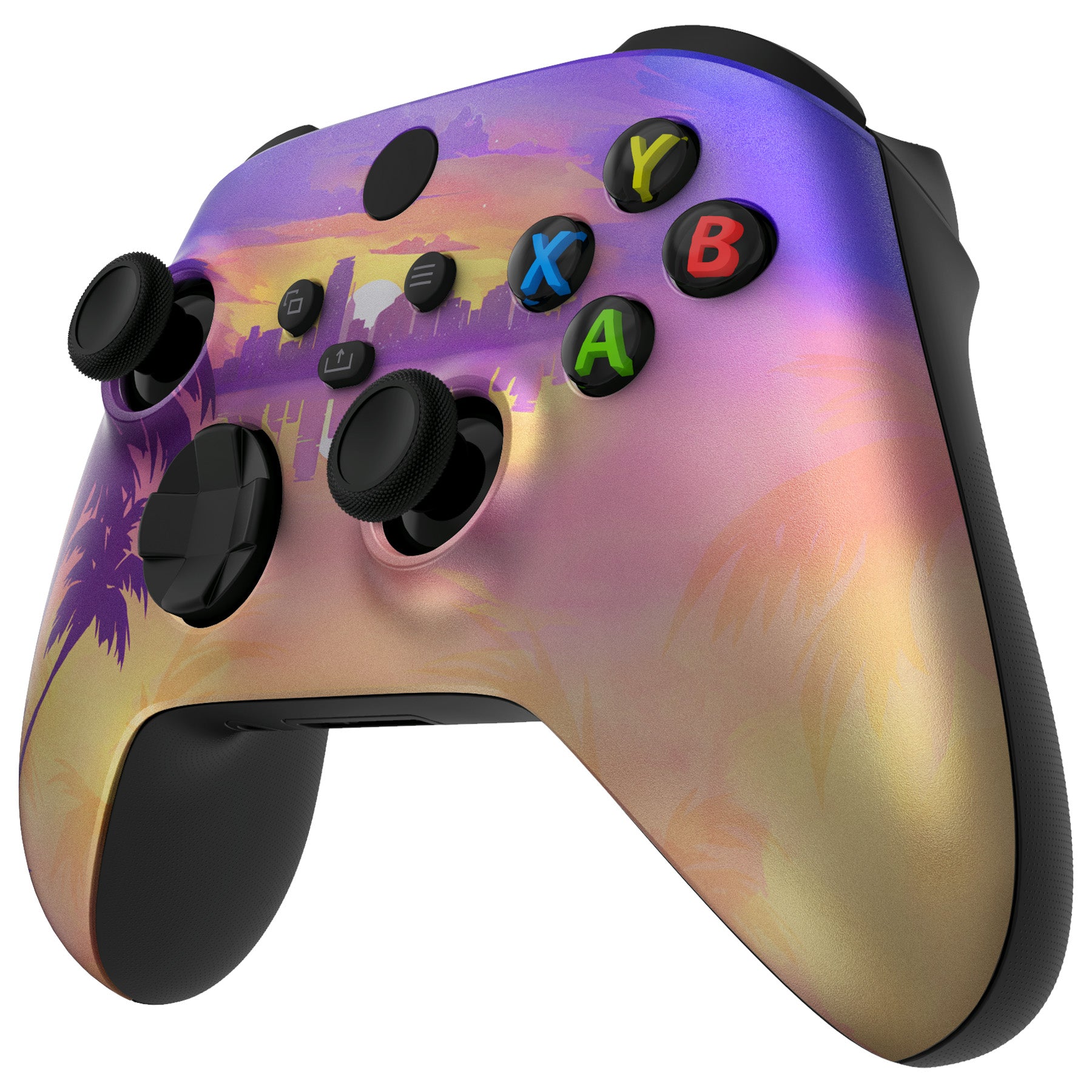 eXtremeRate Neon Miami Faceplate & Front Housing Shell Case for Xbox Series S/X Controller - Replacement Accessory (Controller Not Included) - Perfect for Gaming, Customization & Enhanced Aesthetics