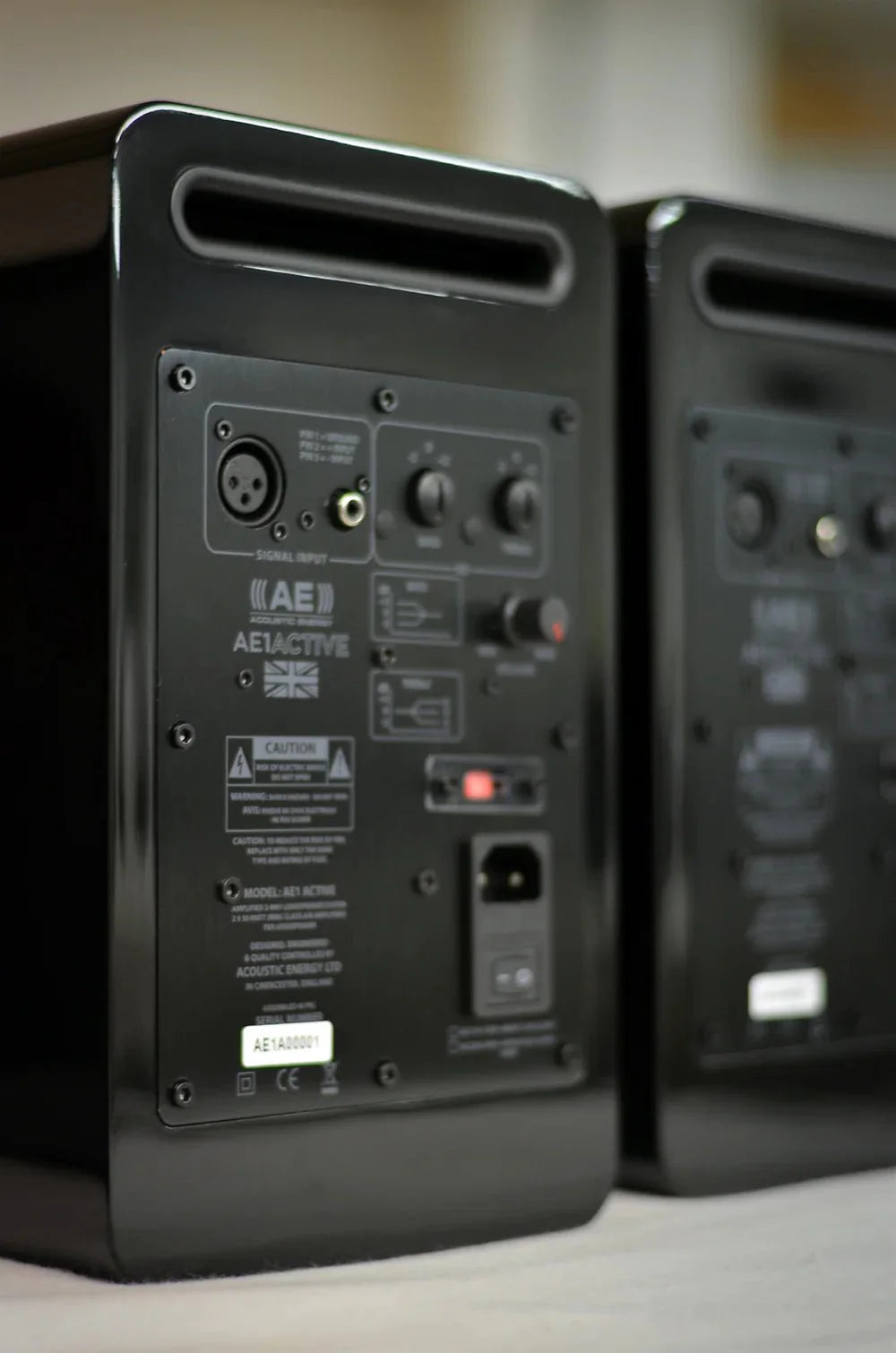 Acoustic Energy AE1 Active Bookshelf Speakers (Pair) - High-Performance Studio Monitors for Home Audio, Music Production & Professional Recording