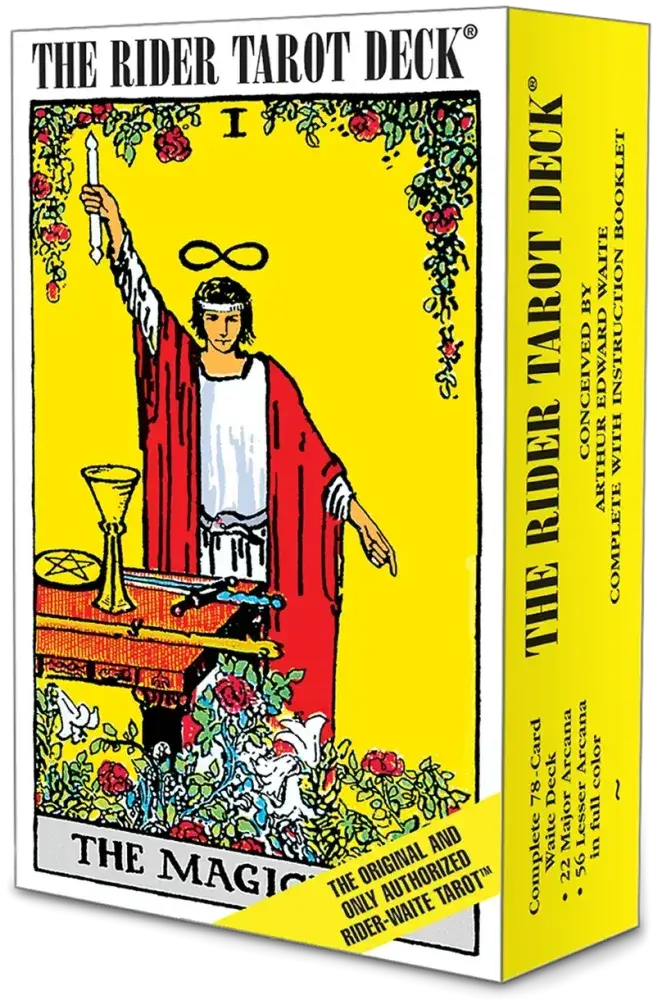 Rider Waite Tarot Deck - Classic 78-Card Tarot Deck for Divination, Meditation & Spiritual Guidance - Perfect for Beginners & Professionals