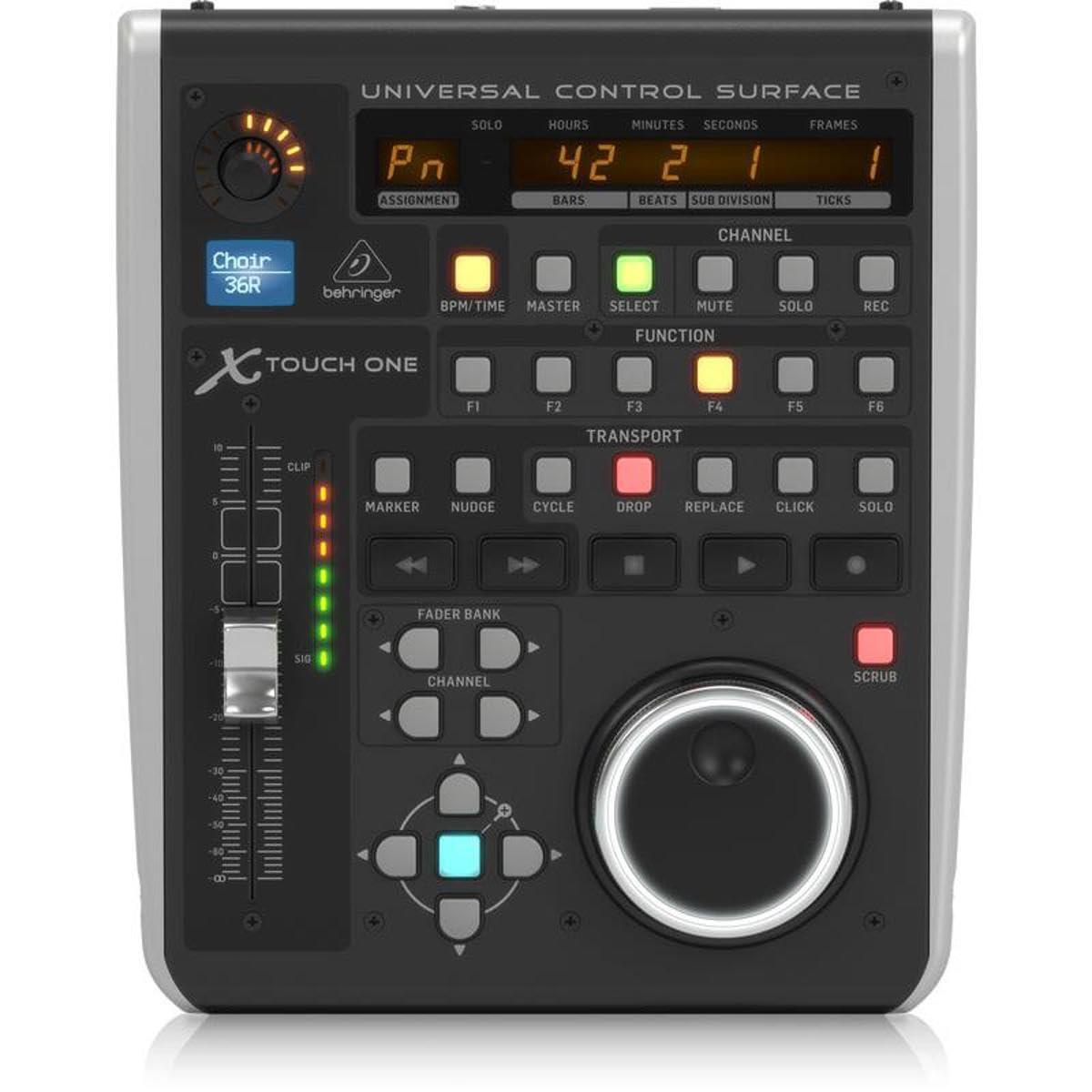 Behringer X-Touch One USB MIDI Controller - Compact DAW Control Surface for Music Production & DJing | Perfect for Home Studios, Live Performances & Audio Editing