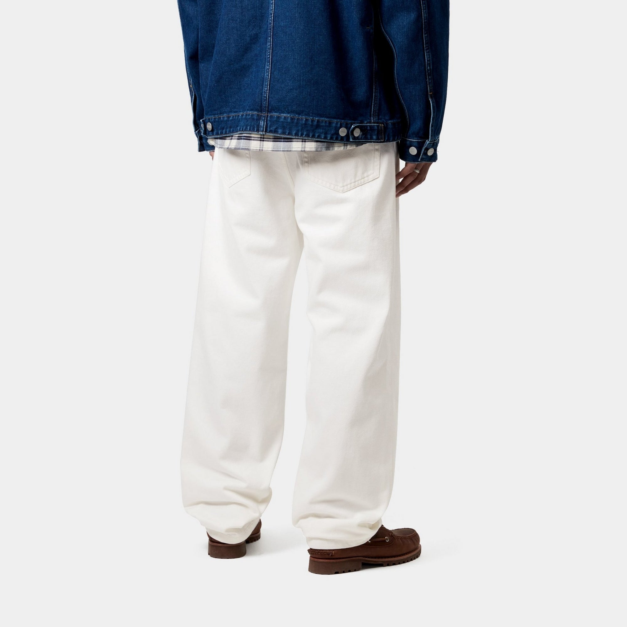 Aaron Premium Men's Dress Pants | Classic White (Rinsed) | Perfect for Office Wear, Business Meetings & Formal Occasions
