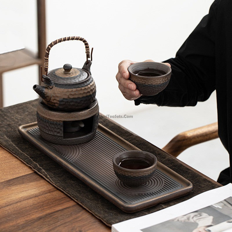 Authentic Japanese Wabi Sabi Tea Set - Handcrafted Ceramic Pottery for Matcha, Sencha & Tea Ceremony - Perfect for Zen Meditation & Home Decor