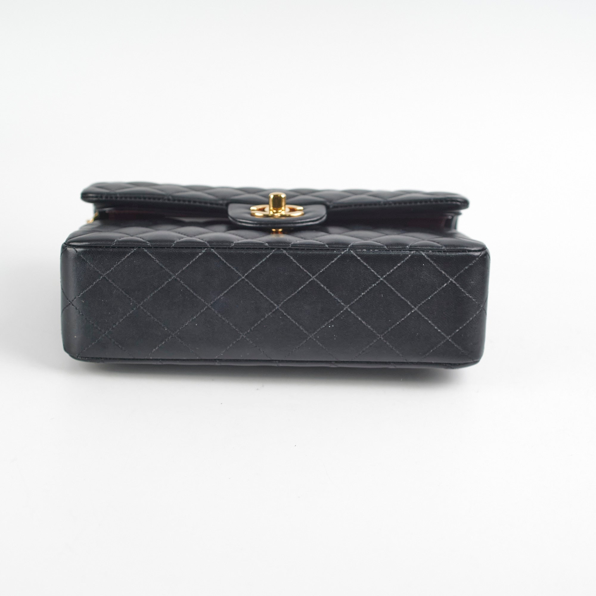 Chanel Small Double Classic Flap Bag in Black Lambskin Leather - Luxury Designer Handbag for Women, Perfect for Evening Events & Special Occasions