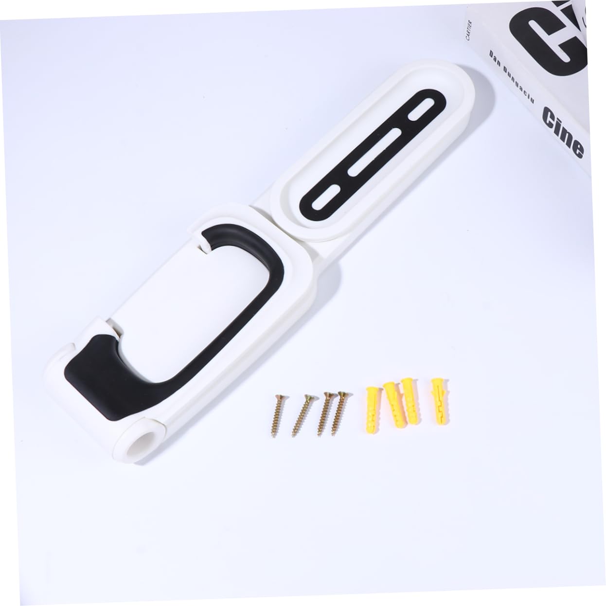 FOYTOKI Foldable Bike Storage Rack - Black Garage Hook for Bikes & Clothes