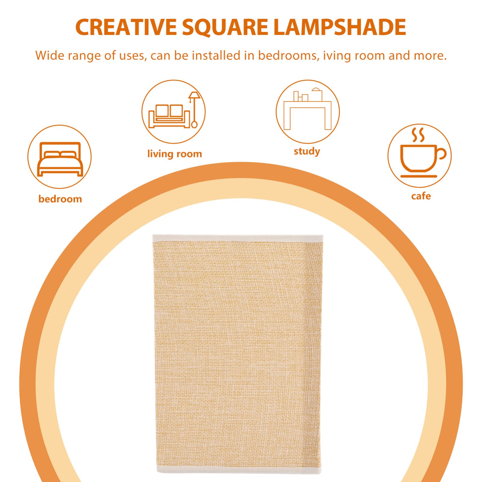 Beaupretty Modern Lamp Shade - Cloth Lampshade & Light Bulb Cage Guard Cover Replacement for Table, Bedside, Floor & Pendant Lights - Perfect for Home Office, Living Room & Bedroom Decor