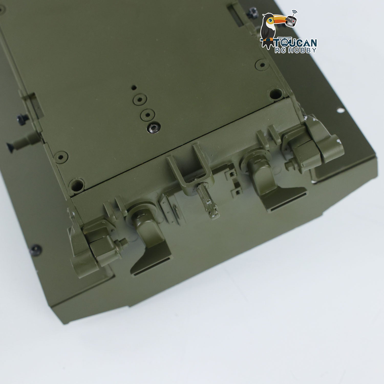 Metal Chassis with Smoke Unit Switch for Henglong 1/16 RC Tank 3898 - M4A3 Sherman Model Military Armored Vehicle | Durable Adult Toy for Collectors & Hobbyists | Battle-Ready for RC Tank Wars & Display Scenes