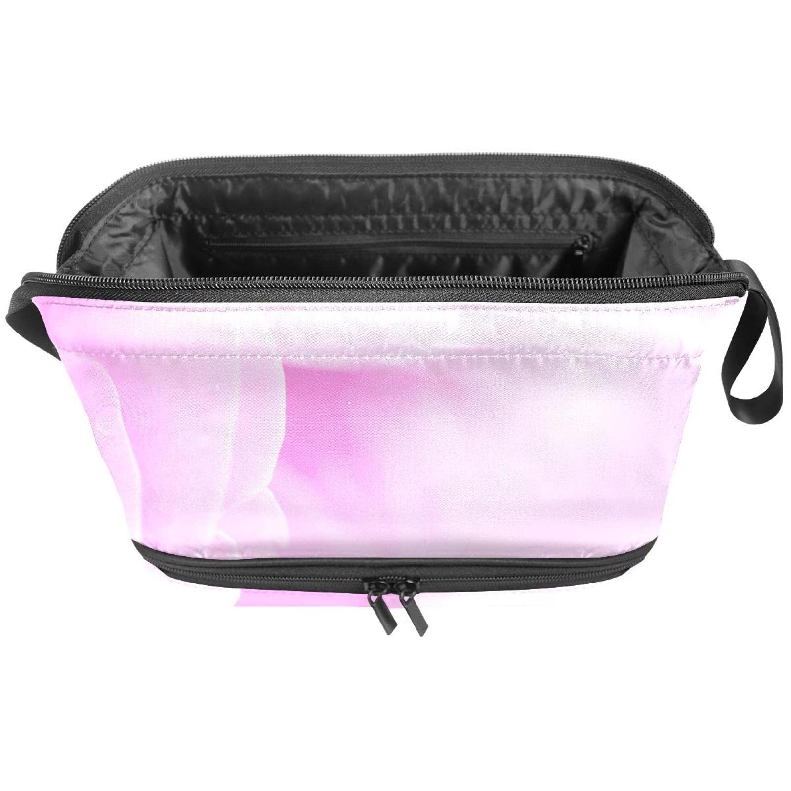 Large Makeup Bag for Women - Travel Cosmetic Organizer with Pink Cloud Flower Design, Waterproof Toiletry Pouch (Perfect for Travel, Gym, and Daily Beauty Storage)