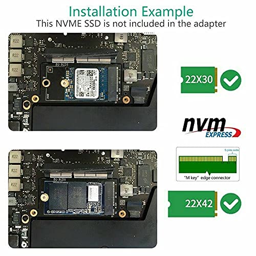 Multibao NVMe M.2 NGFF SSD Adapter Card for MacBook Pro 13