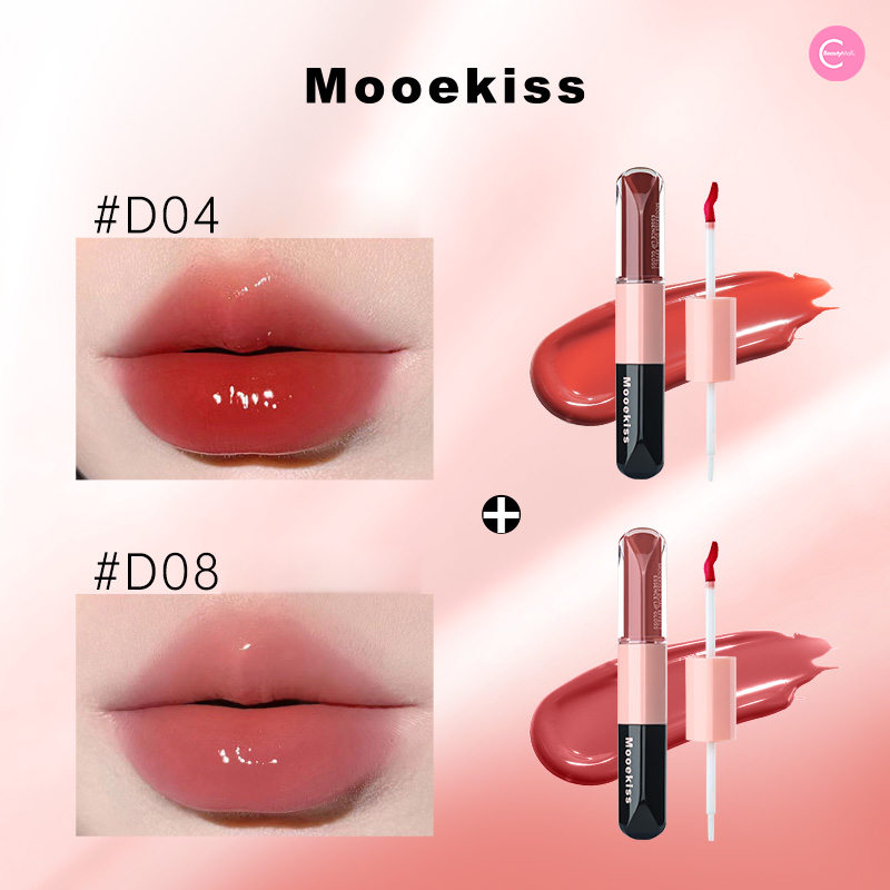 Mooekiss Dual Ended Nourishing Lip Lacquer - Hydrating & Long Lasting Lip Gloss for Day & Night Wear - Perfect for Daily Use, Date Night, and Special Occasions