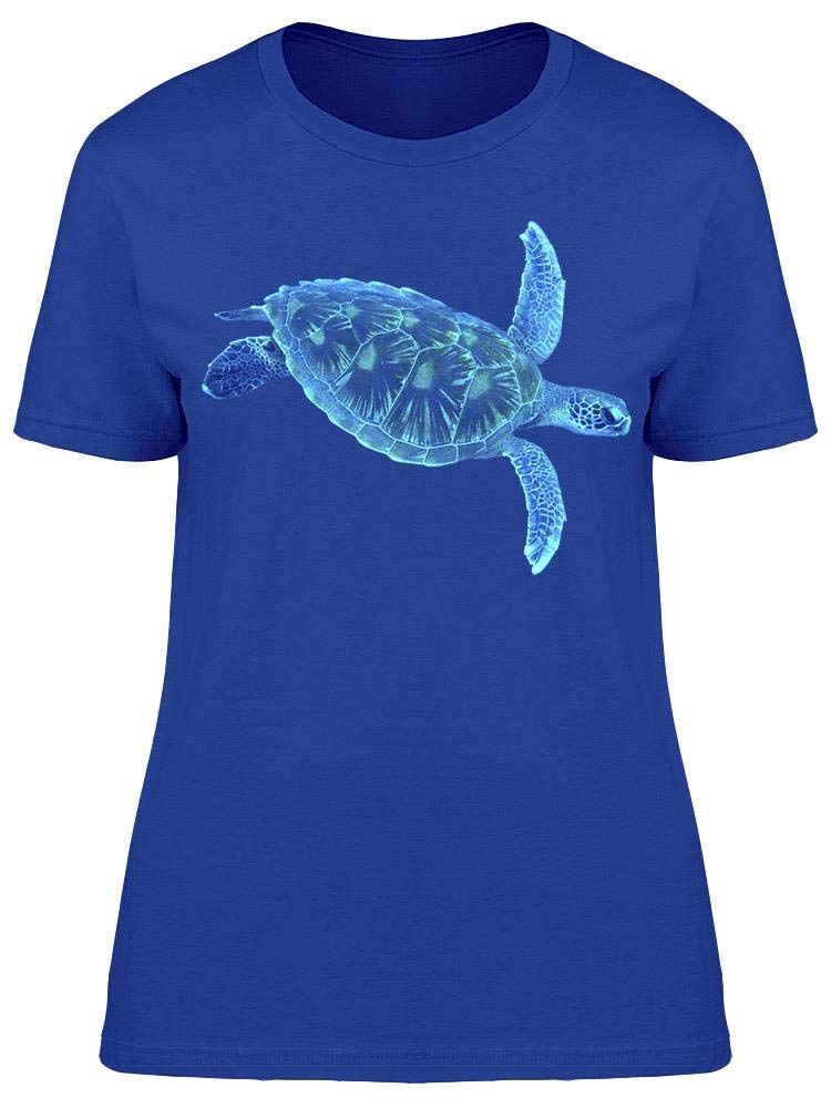 Women's Gigantic Sea Turtle Graphic T-Shirt - Soft Cotton Casual Tee for Beach, Vacation & Summer Outfits