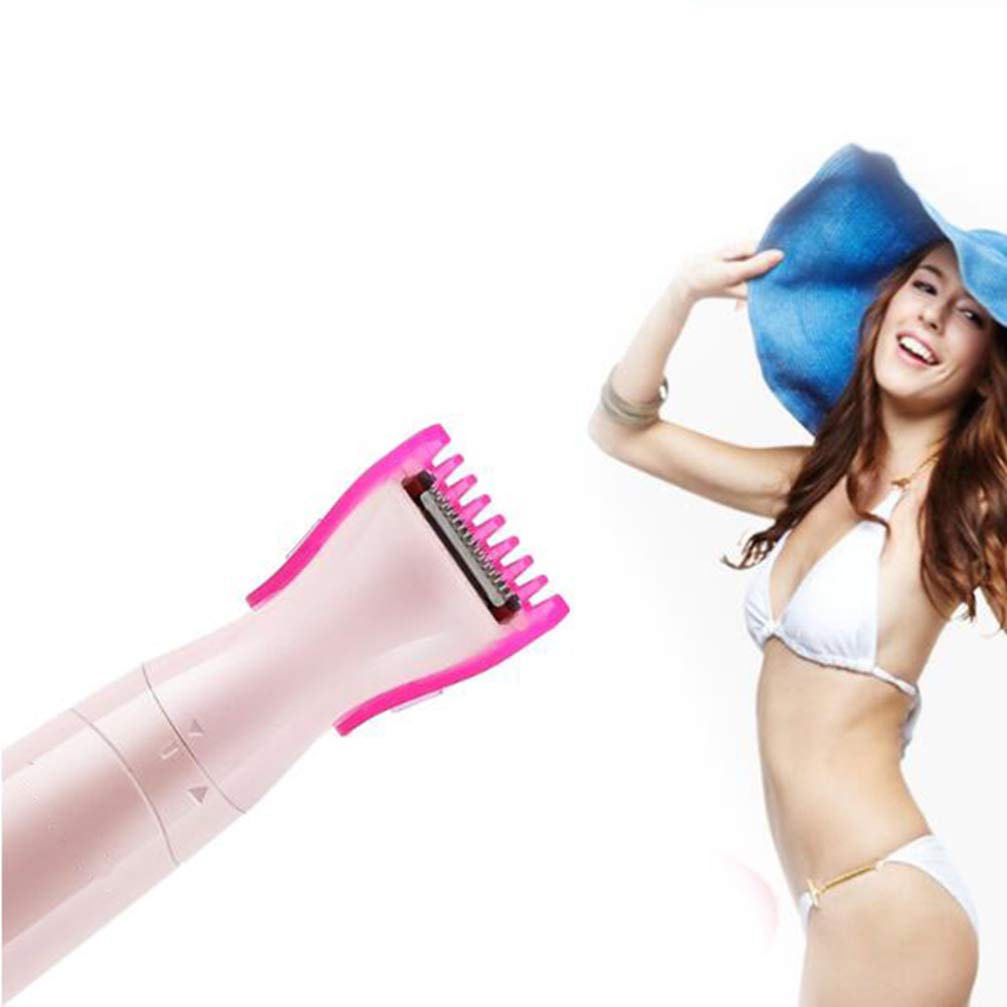 FOMIYES Electric Facial Epilator for Women - 4-in-1 Hair Removal Device for Face, Body & Bikini Area - Rechargeable Ladies Face Trimmer with Pink Design | Perfect for Travel, Home Use & Personal Grooming