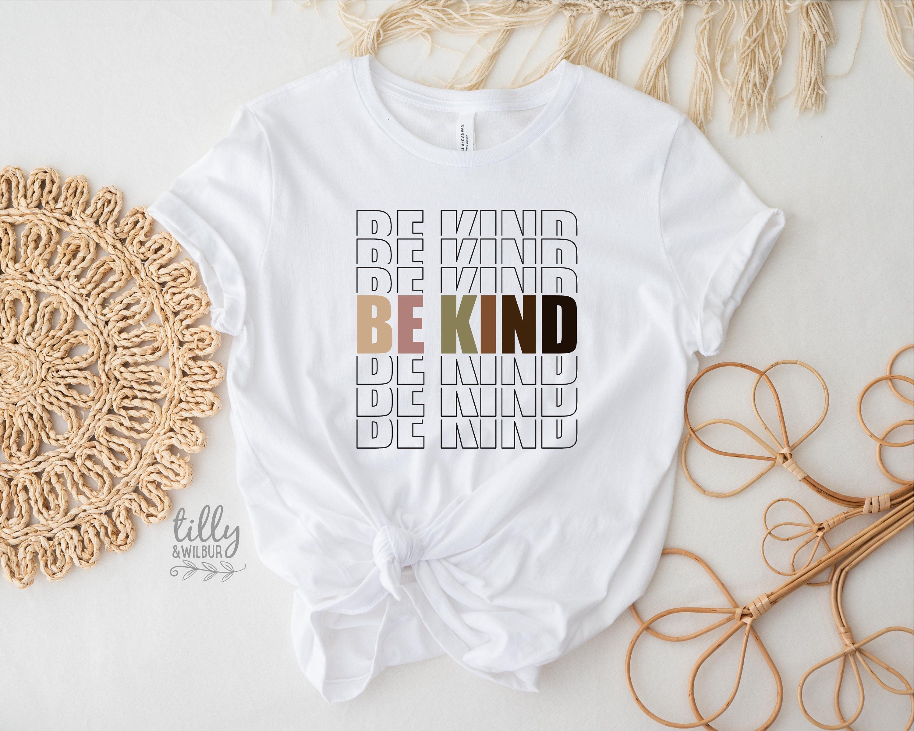 Be Kind Women's T-Shirt - Soft Cotton Casual Tee for Everyday Wear - Perfect for Work, Outings & Relaxing at Home