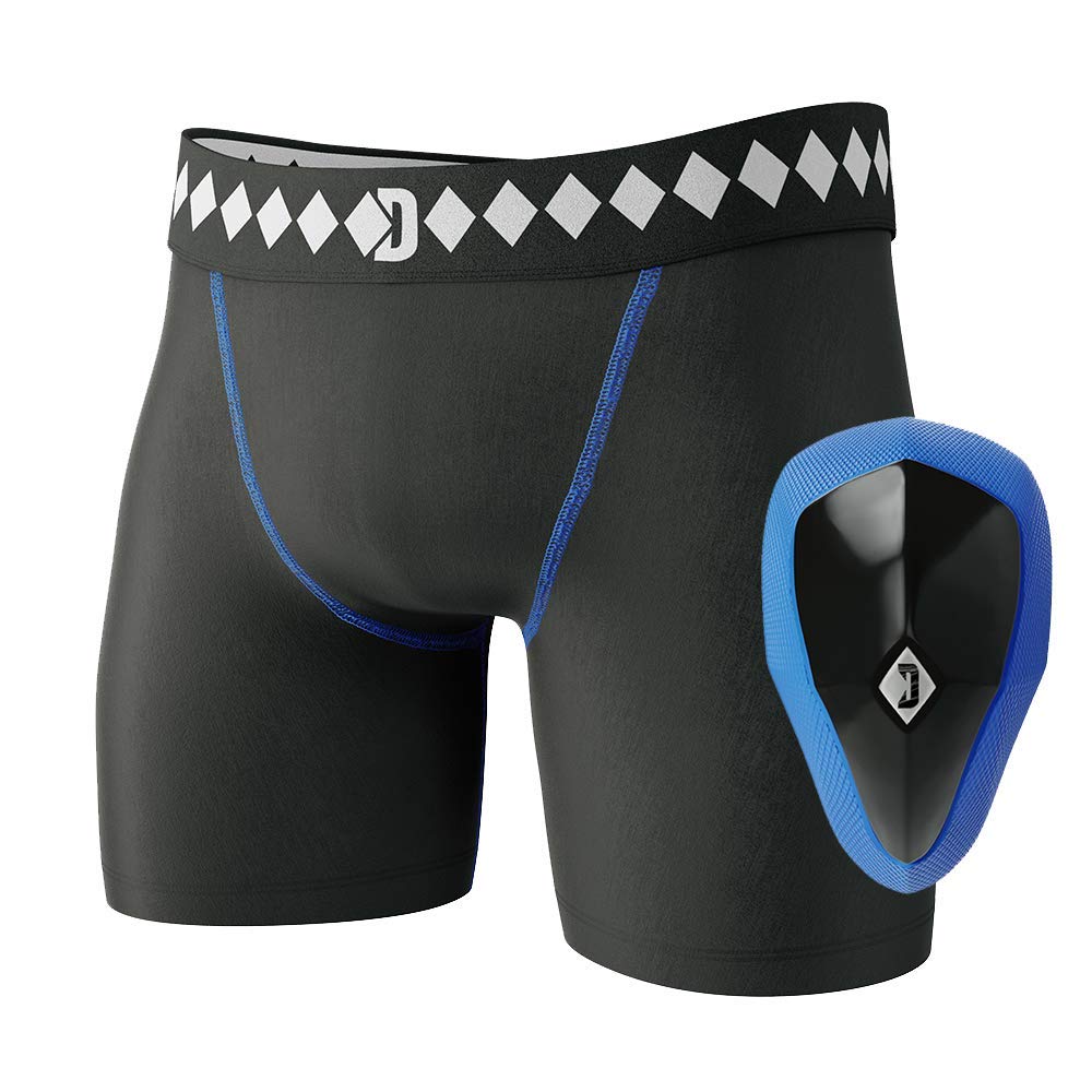 Diamond MMA Compression Jock Shorts with Protective Cup System - Premium Fight Gear for MMA, Boxing & Martial Arts Training