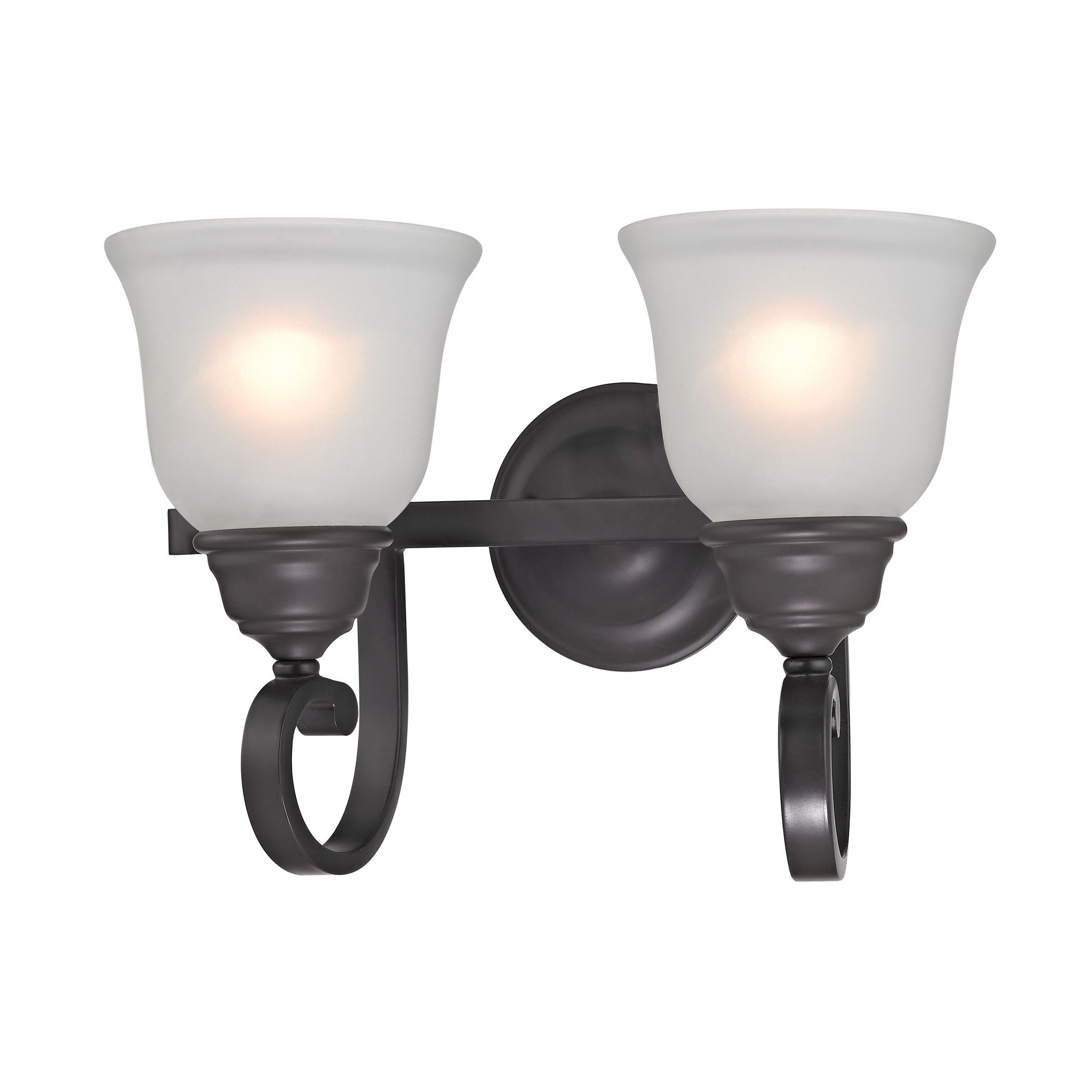 Cornerstone Lighting 2302BB/10 Hamilton 2-Light Bathroom Vanity Light Fixture in Oil Rubbed Bronze - Perfect for Bathroom Mirror Lighting and Modern Home Decor