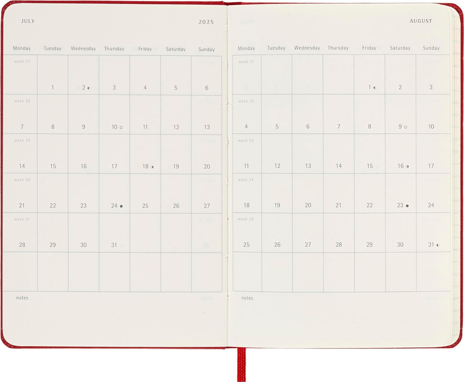 Moleskine Classic 2025 Weekly Planner - 12 Month Pocket Size (3.5