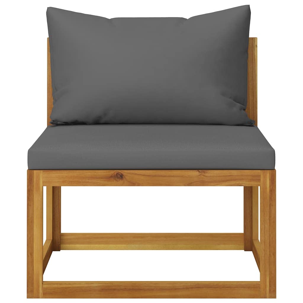 5-Piece Acacia Wood Garden Lounge Set with Cushions - Patio, Lawn & Backyard Furniture for Outdoor Relaxation - Perfect for Poolside, Deck or Garden Lounging