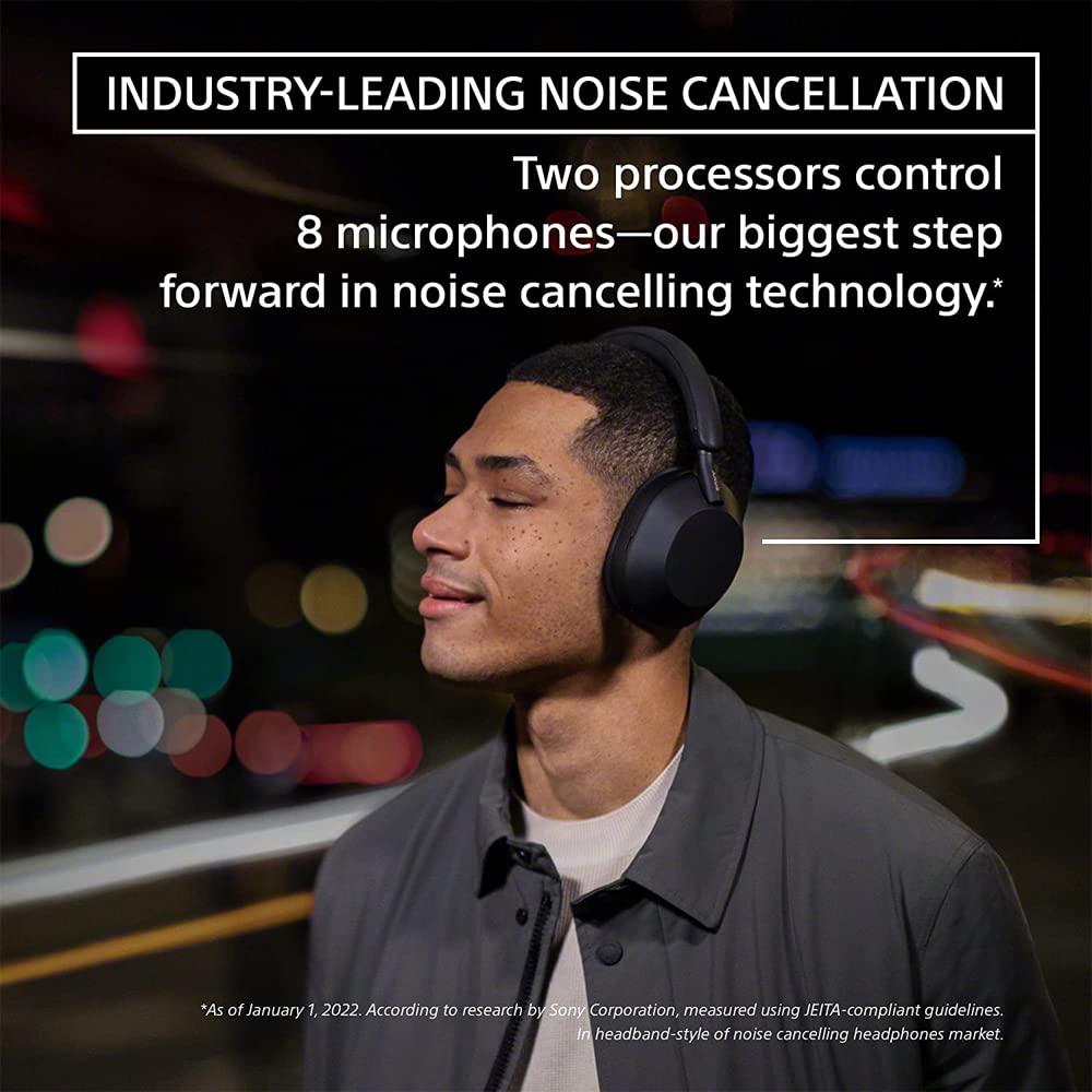 Sony WH-1000XM5 Wireless Noise Cancelling Headphones - Silver (Renewed) with 2-Year CPS Protection | Premium Over-Ear Bluetooth Headset for Travel, Work & Music Lovers