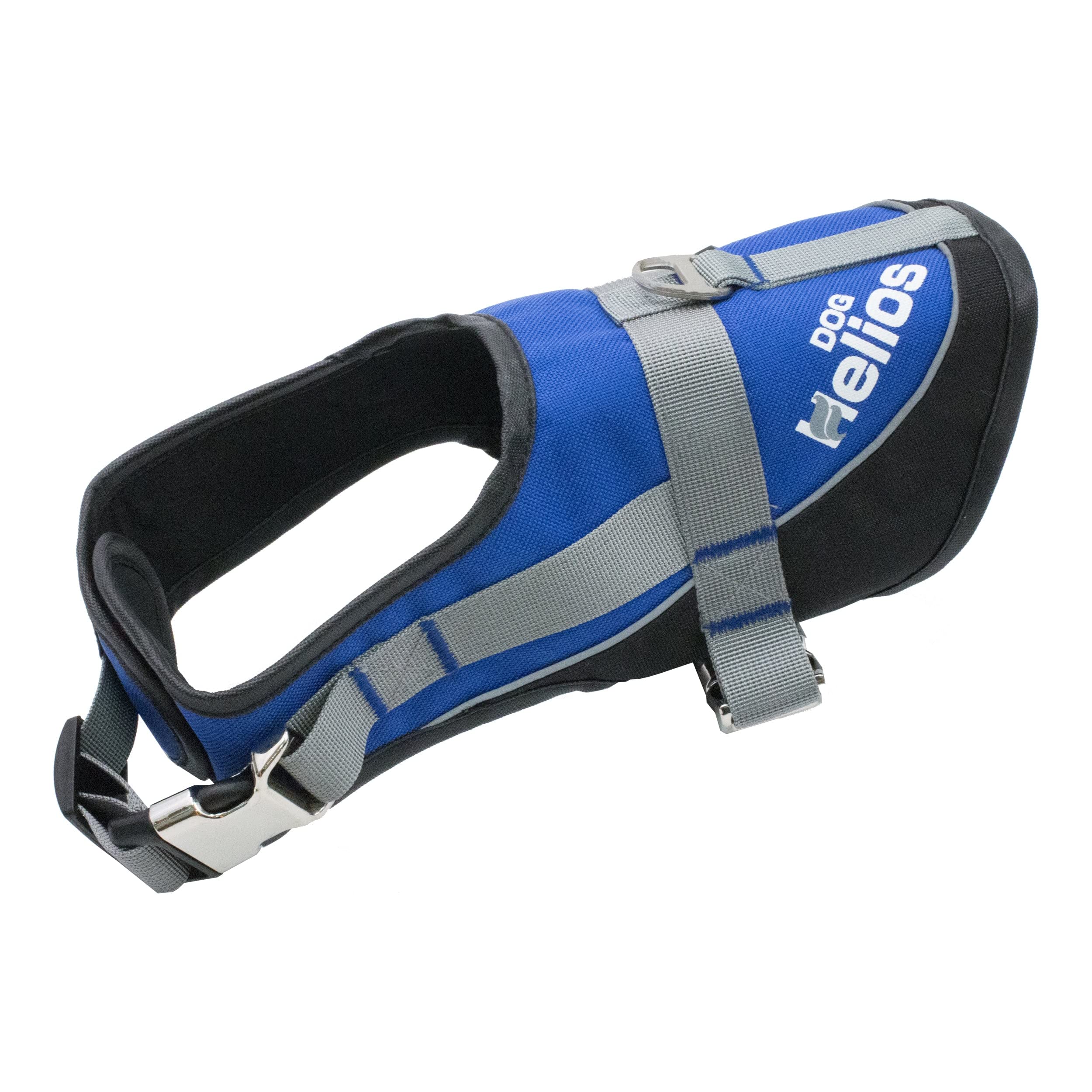 Helios 3M Reflective Adjustable Dog Leash & Harness Combo - Medium Size, Blue - 2-in-1 Walking System for Medium Dogs - Perfect for Night Walks, Jogging & Outdoor Adventures