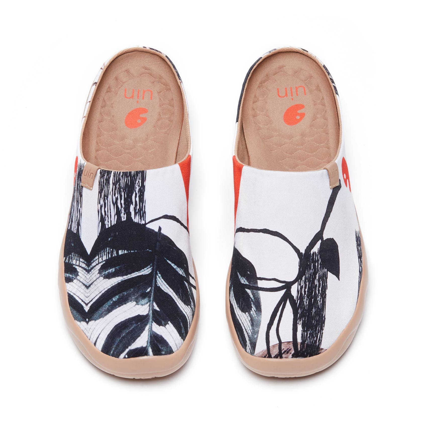 UIN Men's Painted Slippers - Lightweight Comfortable Mules for Walking, Casual & Travel - Non-Slip Art Design House Shoes (Perfect for Home, Beach & Vacation)