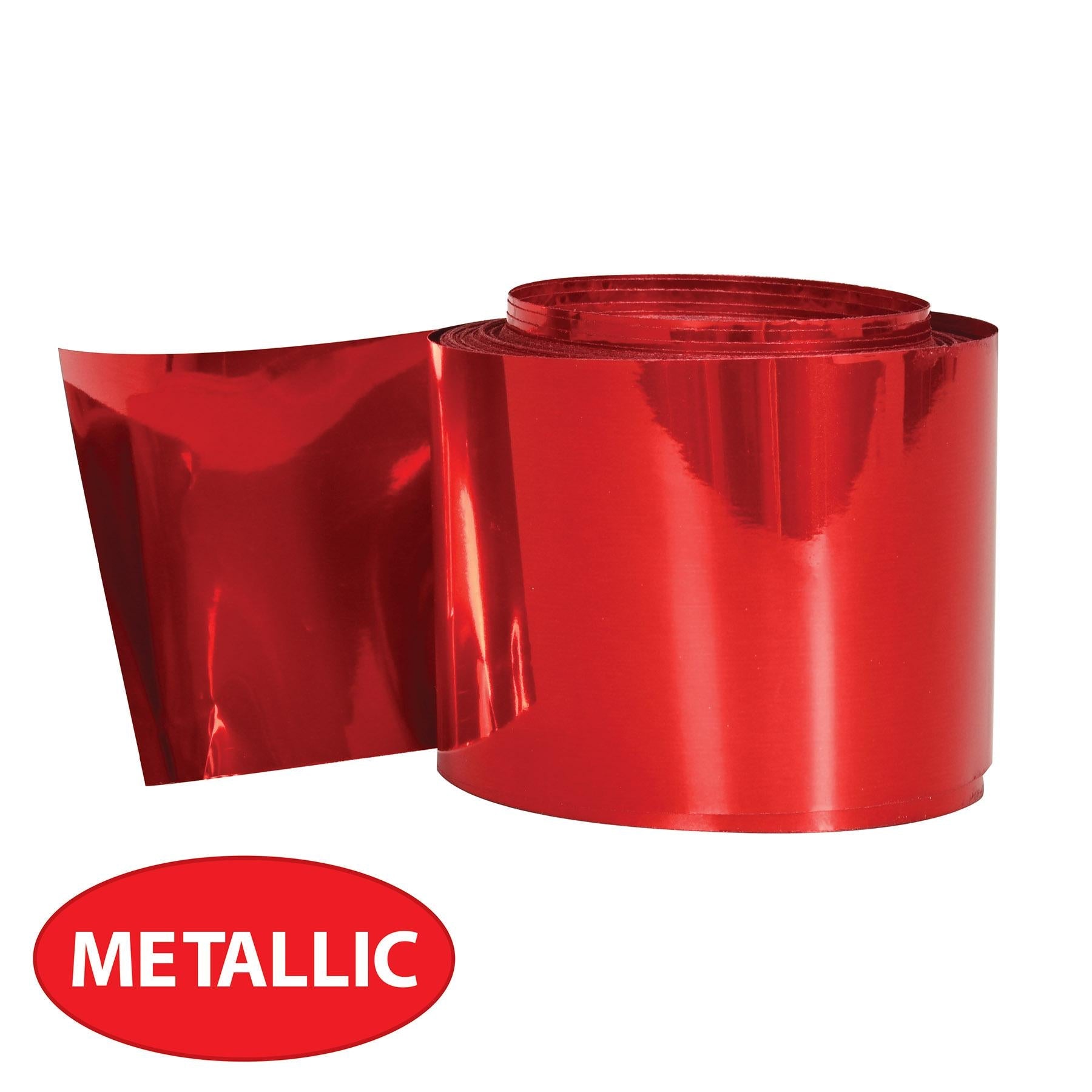 12 Pack Beistle Gleam 'N Party Streamer - Metallic Red Party Decorations for Birthday, Wedding & Holiday Celebrations