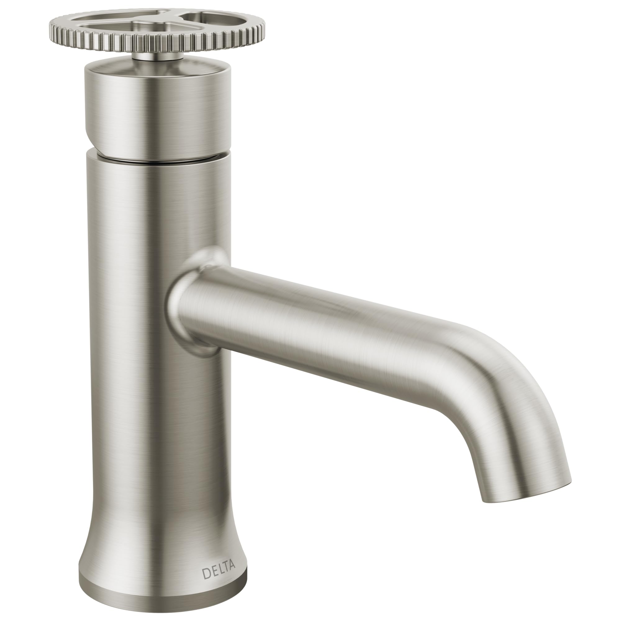 Delta Faucet Trinsic Single Hole Bathroom Faucet - Brushed Nickel Finish, Single Handle Design with Diamond Seal Technology, Includes Drain Assembly - Perfect for Modern Bathroom Sinks and Vanities