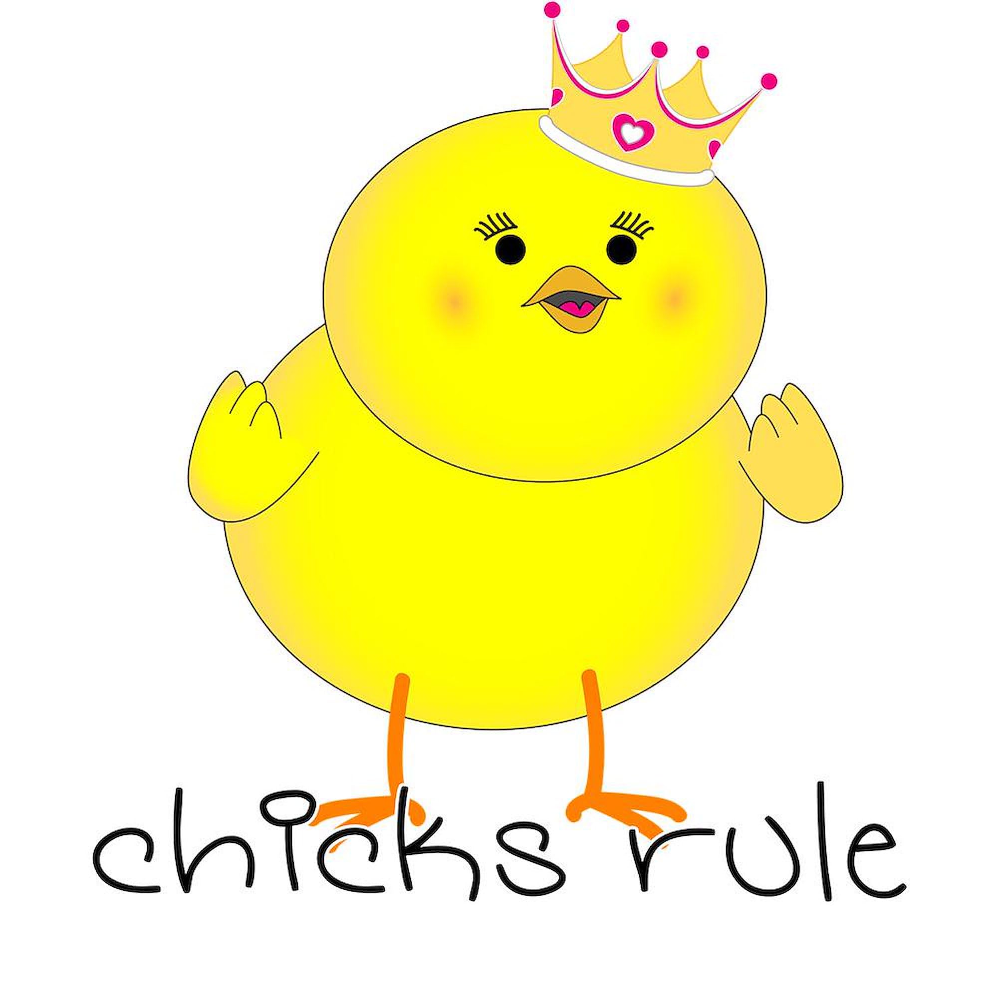 Chicks Rule Ceramic Coffee Mug 11 oz (325 ml) - Funny & Inspirational Gift for Women, Office Use, Home Decor, Tea & Coffee Lovers